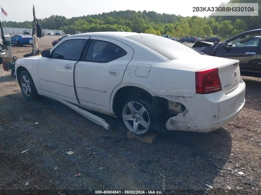 2B3KA33G88H330106 2008 Dodge Charger Sxt