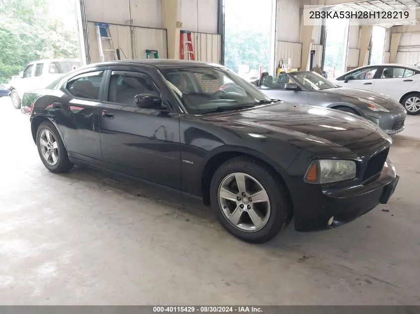 2008 Dodge Charger R/T VIN: 2B3KA53H28H128219 Lot: 40115429