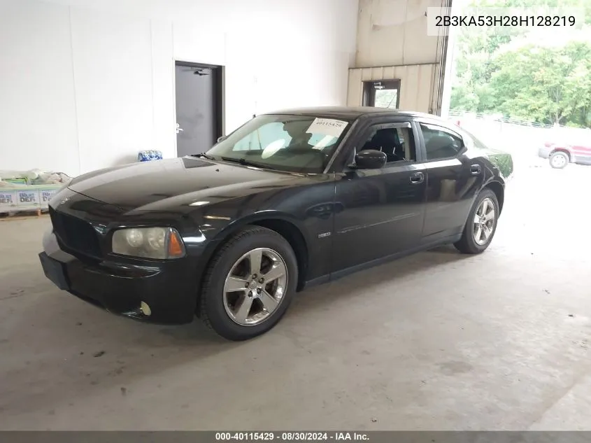 2008 Dodge Charger R/T VIN: 2B3KA53H28H128219 Lot: 40115429