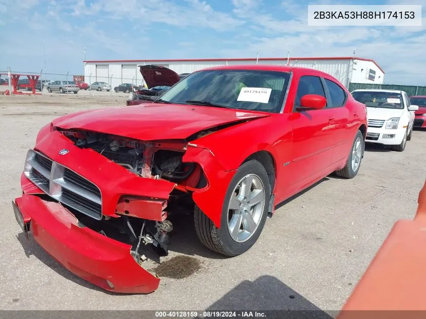 2008 Dodge Charger R/T VIN: 2B3KA53H88H174153 Lot: 40128159