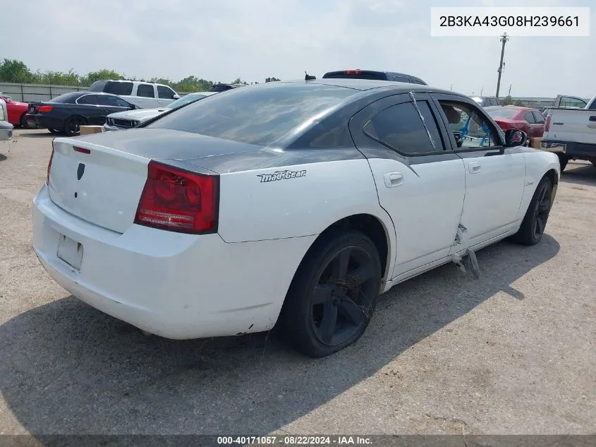 2008 Dodge Charger VIN: 2B3KA43G08H239661 Lot: 40171057