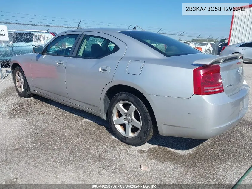 2B3KA43G58H296342 2008 Dodge Charger