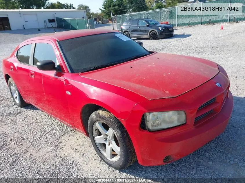 2008 Dodge Charger VIN: 2B3KA43G18H317042 Lot: 40304441