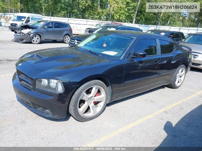 2008 Dodge Charger Srt8 VIN: 2B3KA73W18H206824 Lot: 40307417