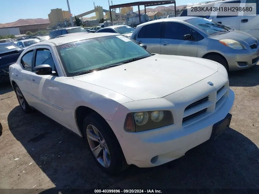 2008 Dodge Charger VIN: 2B3KA43H18H298680 Lot: 40399896