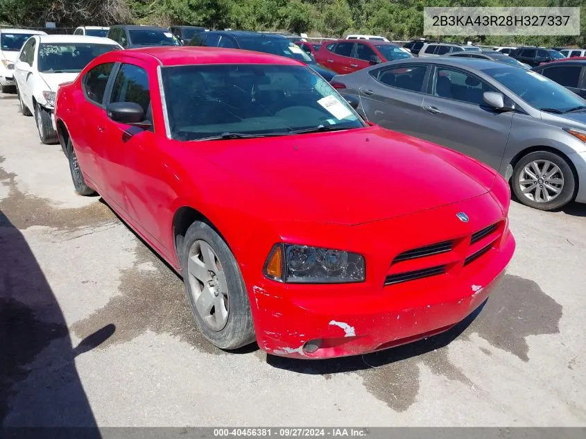 2008 Dodge Charger VIN: 2B3KA43R28H327337 Lot: 40456381