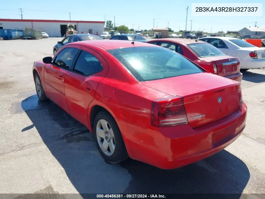 2008 Dodge Charger VIN: 2B3KA43R28H327337 Lot: 40456381