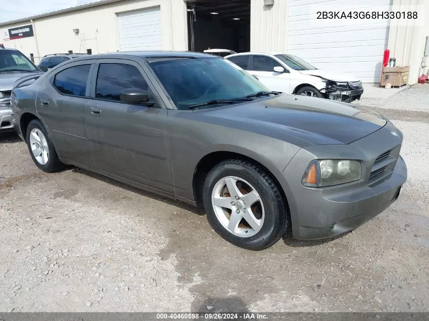 2008 Dodge Charger VIN: 2B3KA43G68H330188 Lot: 40460598