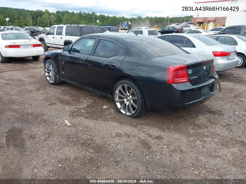 2008 Dodge Charger VIN: 2B3LA43R68H166429 Lot: 40464439