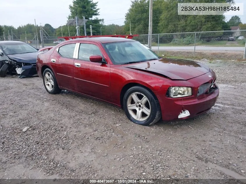 2008 Dodge Charger R/T VIN: 2B3KA53H98H185484 Lot: 40473057