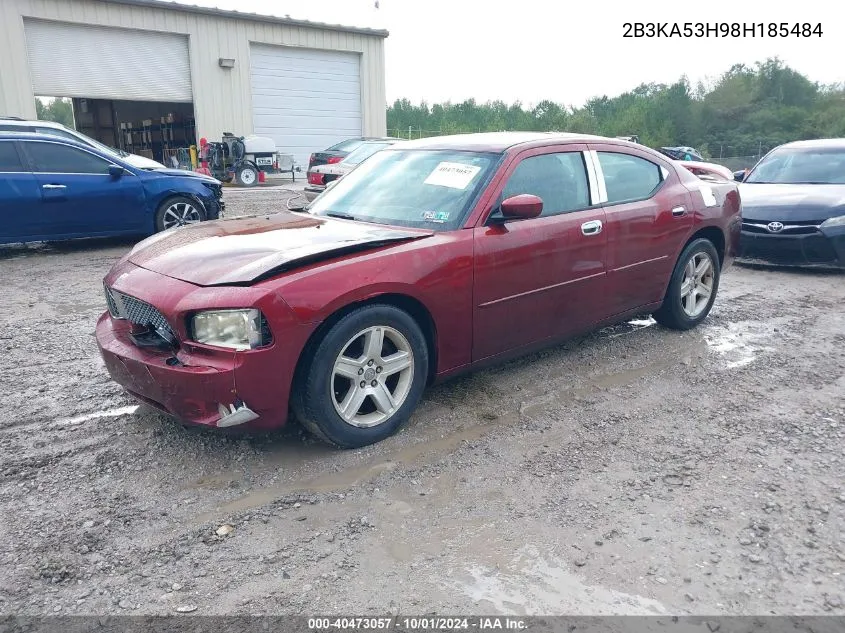 2008 Dodge Charger R/T VIN: 2B3KA53H98H185484 Lot: 40473057