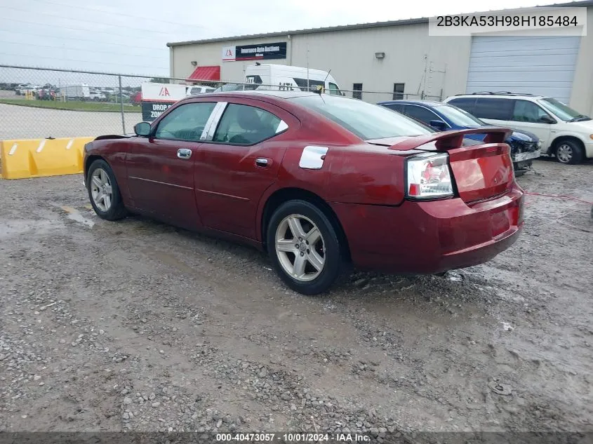 2008 Dodge Charger R/T VIN: 2B3KA53H98H185484 Lot: 40473057