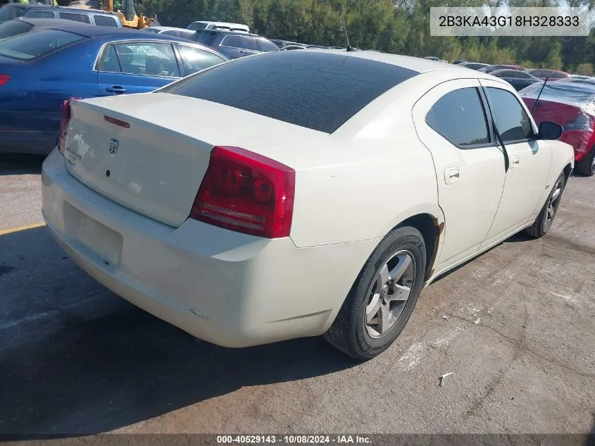 2008 Dodge Charger VIN: 2B3KA43G18H328333 Lot: 40529143