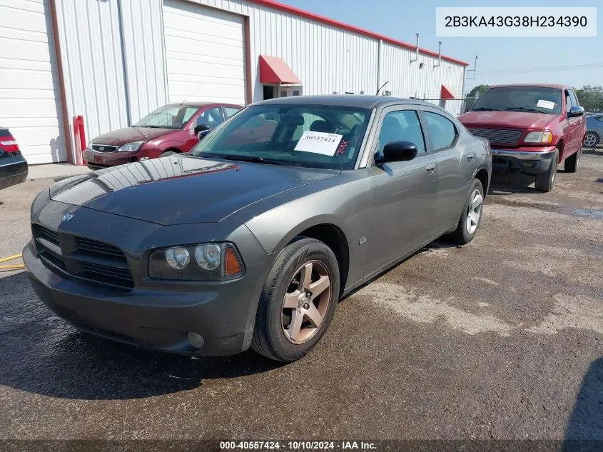 2008 Dodge Charger VIN: 2B3KA43G38H234390 Lot: 40557424