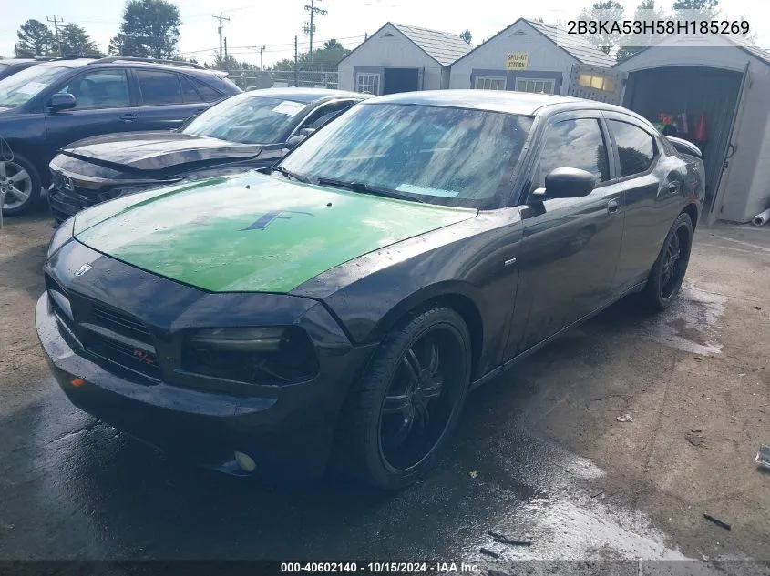 2008 Dodge Charger R/T VIN: 2B3KA53H58H185269 Lot: 40602140