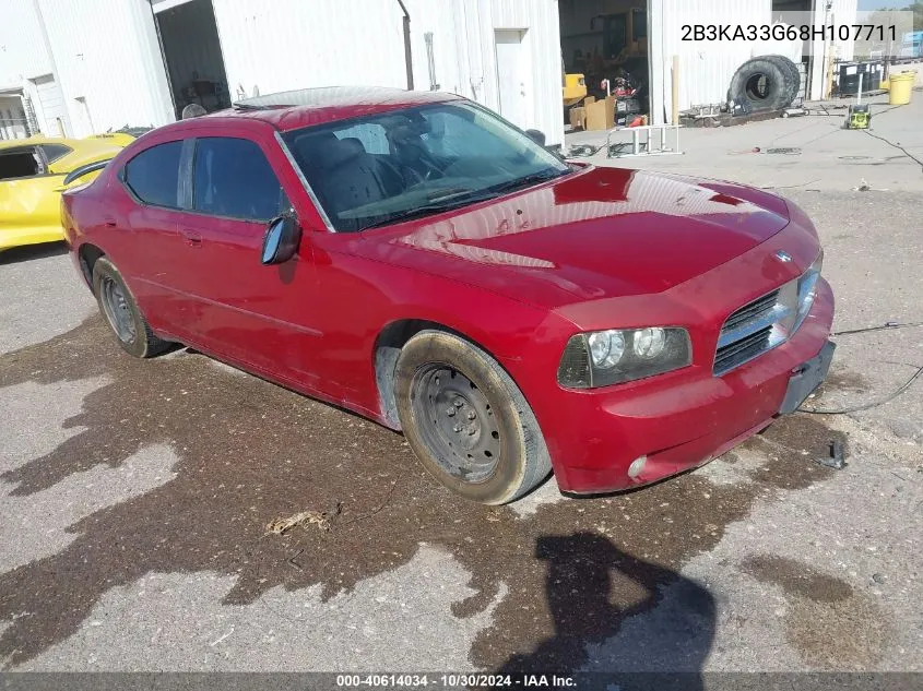 2008 Dodge Charger Sxt VIN: 2B3KA33G68H107711 Lot: 40614034