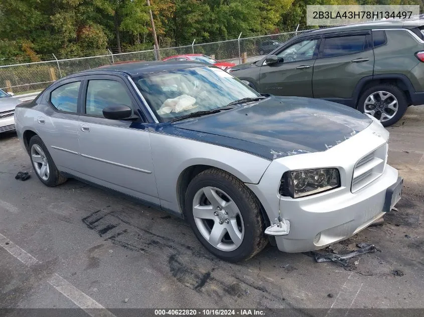 2008 Dodge Charger VIN: 2B3LA43H78H134497 Lot: 40622820