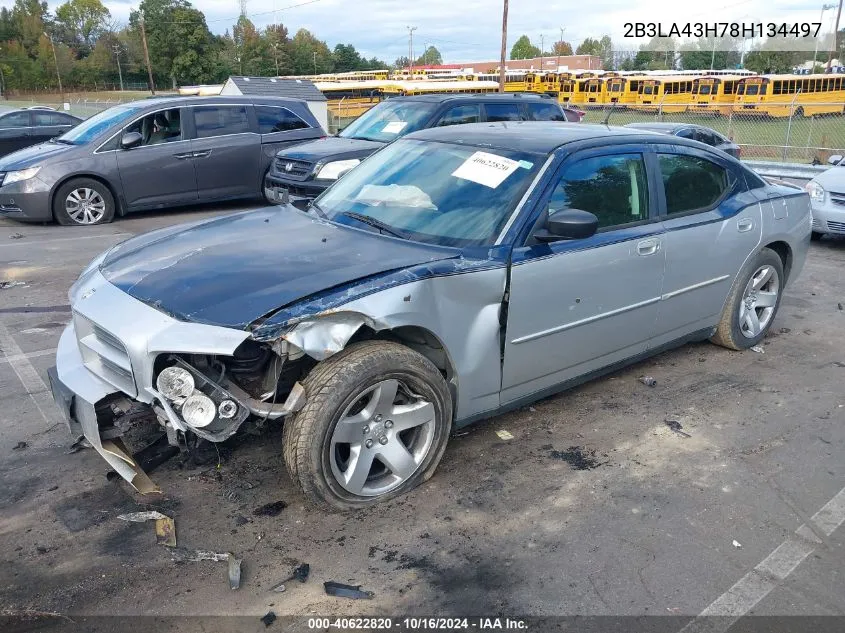 2008 Dodge Charger VIN: 2B3LA43H78H134497 Lot: 40622820