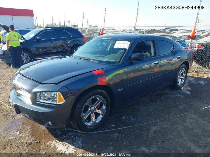 2008 Dodge Charger VIN: 2B3KA43G08H244908 Lot: 40666217