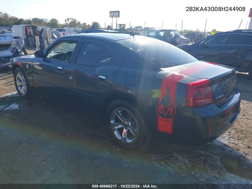 2008 Dodge Charger VIN: 2B3KA43G08H244908 Lot: 40666217