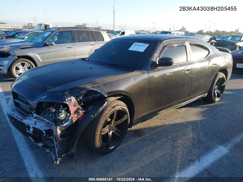 2B3KA43G38H205455 2008 Dodge Charger