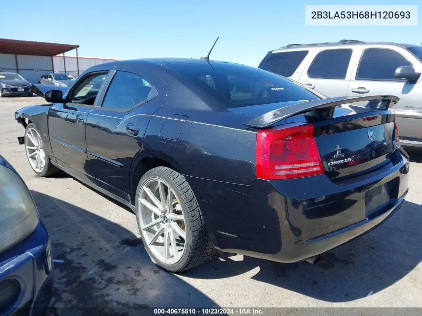 2008 Dodge Charger R/T VIN: 2B3LA53H68H120693 Lot: 40675510