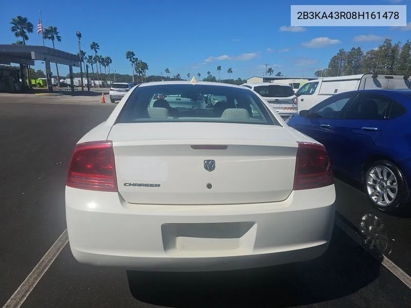 2008 Dodge Charger VIN: 2B3KA43R08H161478 Lot: 40713674