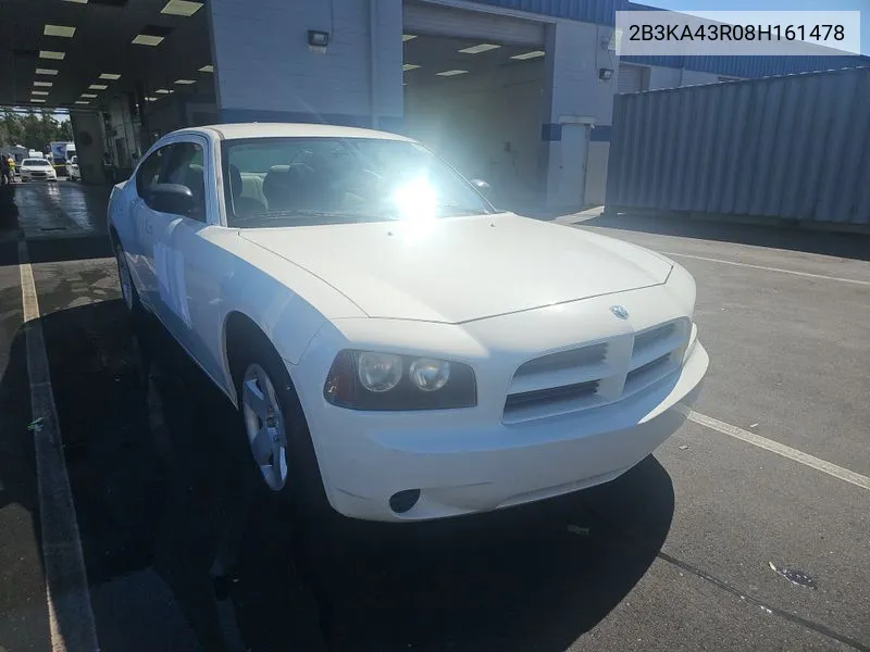 2008 Dodge Charger VIN: 2B3KA43R08H161478 Lot: 40713674