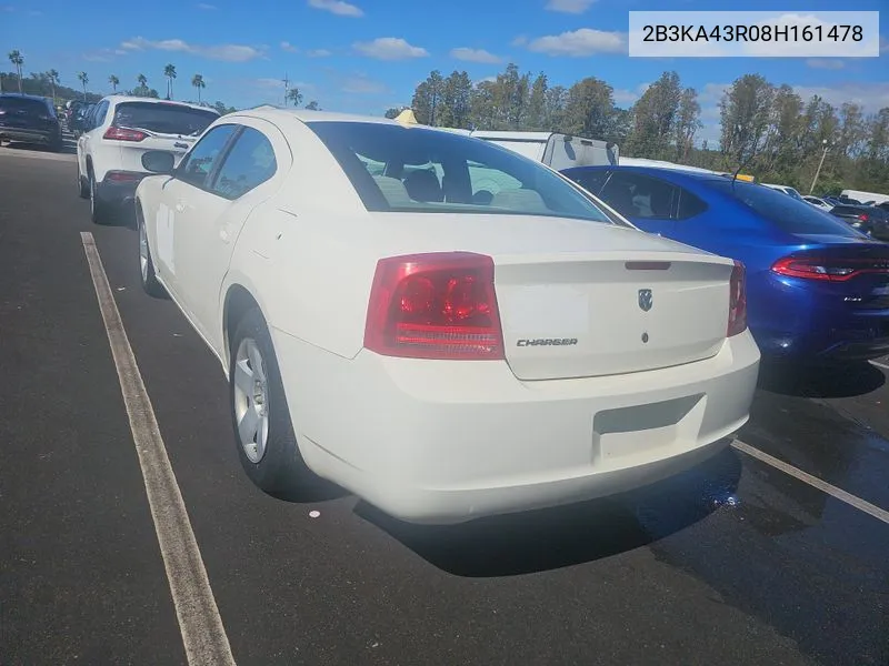 2008 Dodge Charger VIN: 2B3KA43R08H161478 Lot: 40713674