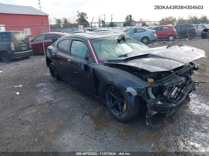 2008 Dodge Charger VIN: 2B3KA43R38H304603 Lot: 40793323