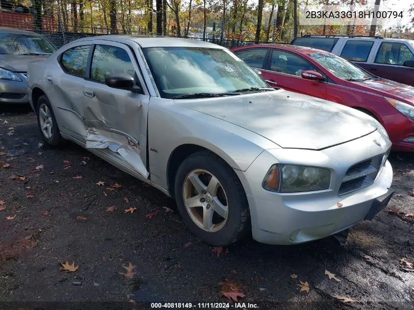 2B3KA33G18H100794 2008 Dodge Charger Sxt