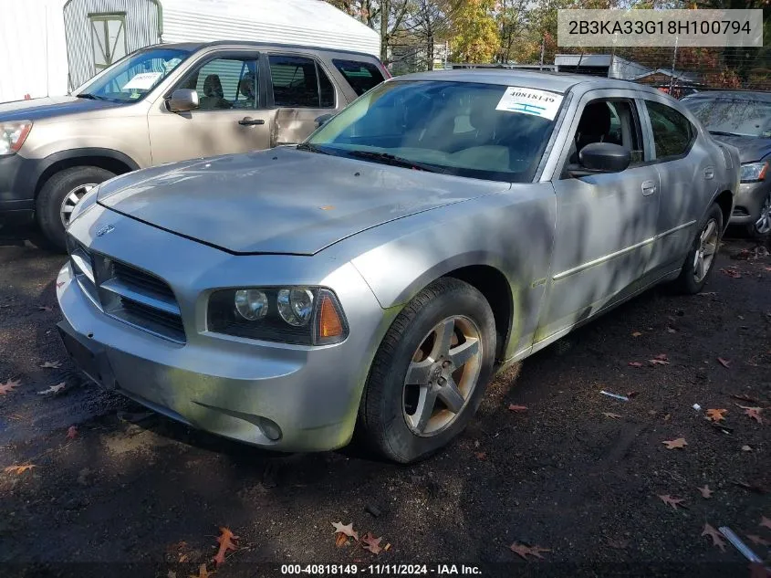 2B3KA33G18H100794 2008 Dodge Charger Sxt