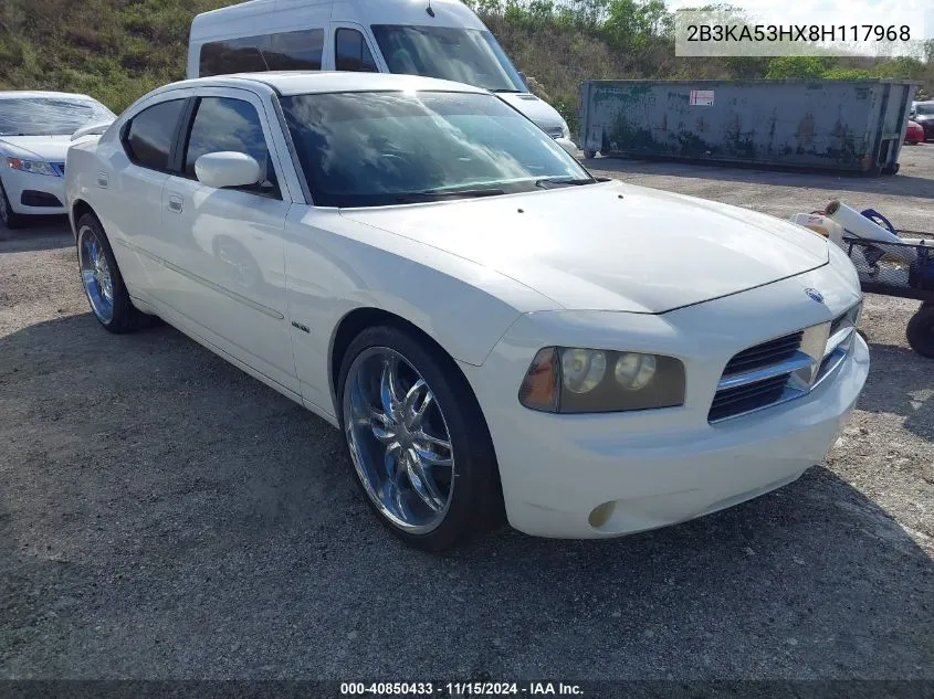 2008 Dodge Charger R/T VIN: 2B3KA53HX8H117968 Lot: 40850433