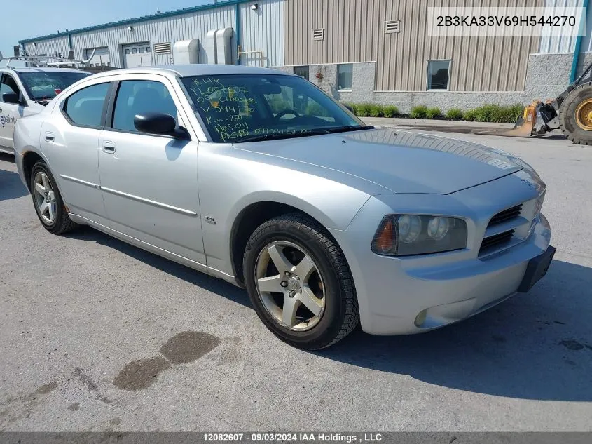 2009 Dodge Charger Sxt VIN: 2B3KA33V69H544270 Lot: 12082607