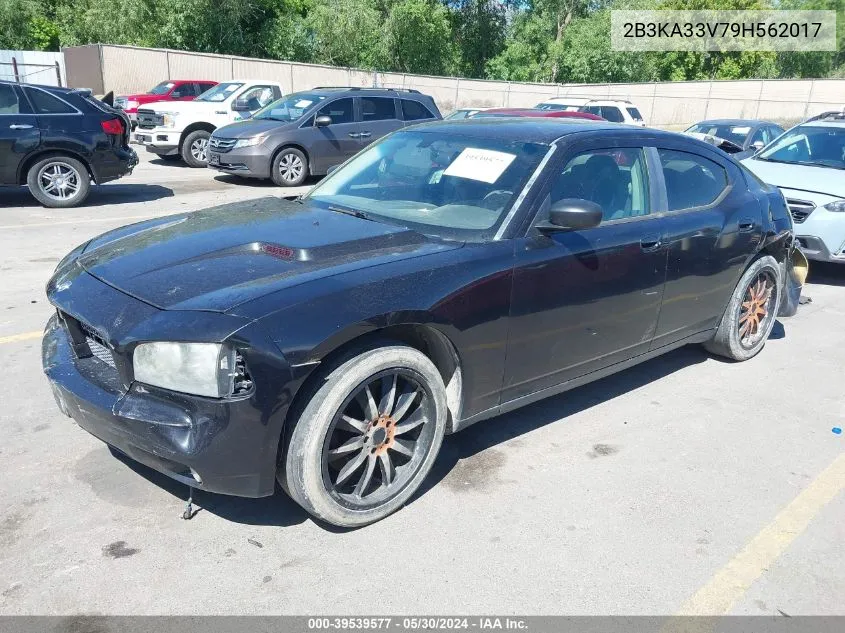 2B3KA33V79H562017 2009 Dodge Charger Sxt