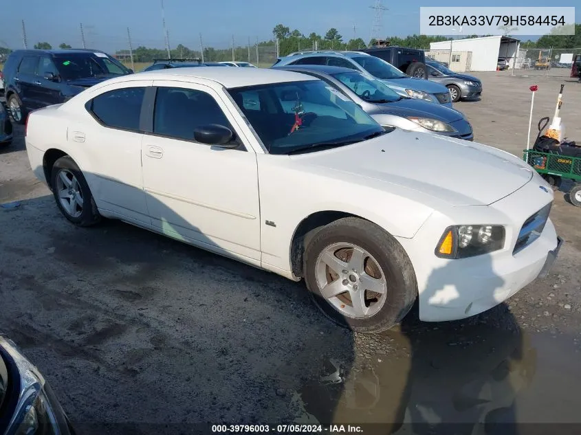 2009 Dodge Charger Sxt VIN: 2B3KA33V79H584454 Lot: 39796003