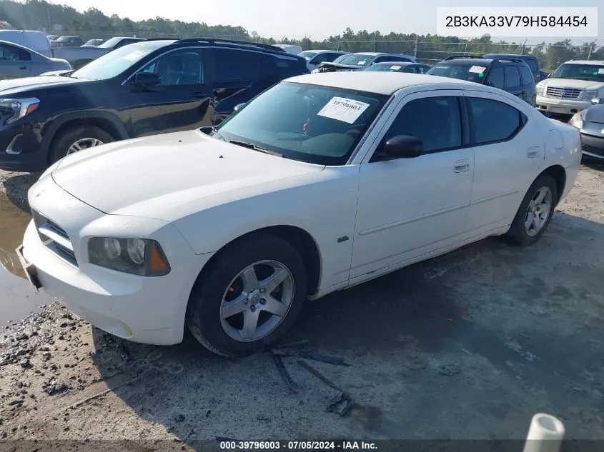 2009 Dodge Charger Sxt VIN: 2B3KA33V79H584454 Lot: 39796003