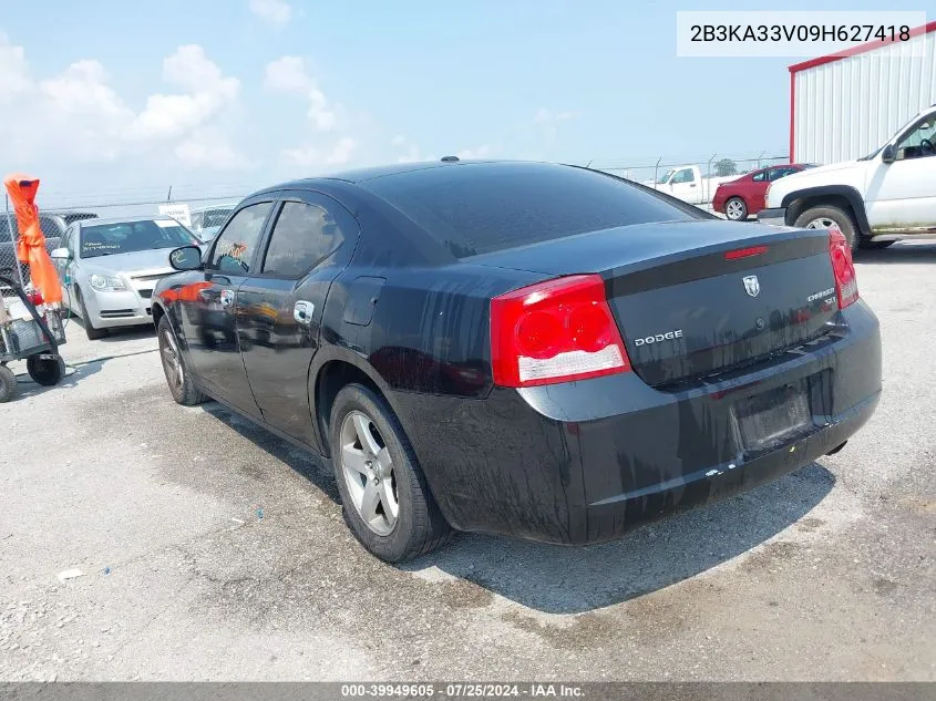 2009 Dodge Charger Sxt VIN: 2B3KA33V09H627418 Lot: 39949605