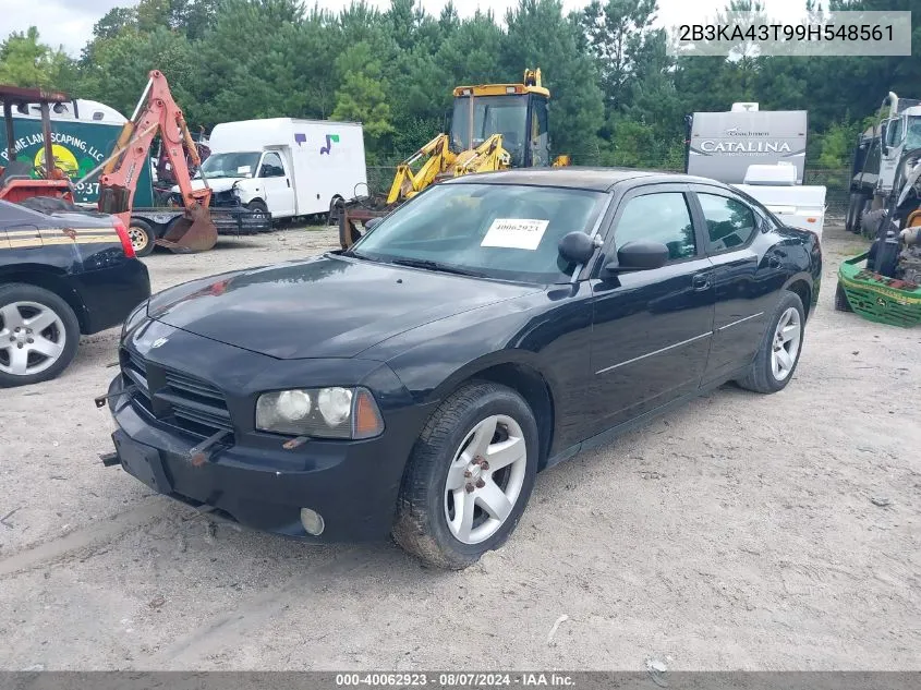 2009 Dodge Charger VIN: 2B3KA43T99H548561 Lot: 40062923