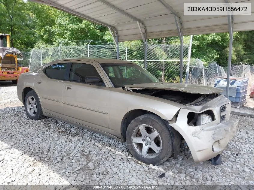 2009 Dodge Charger Se VIN: 2B3KA43D59H556472 Lot: 40114660