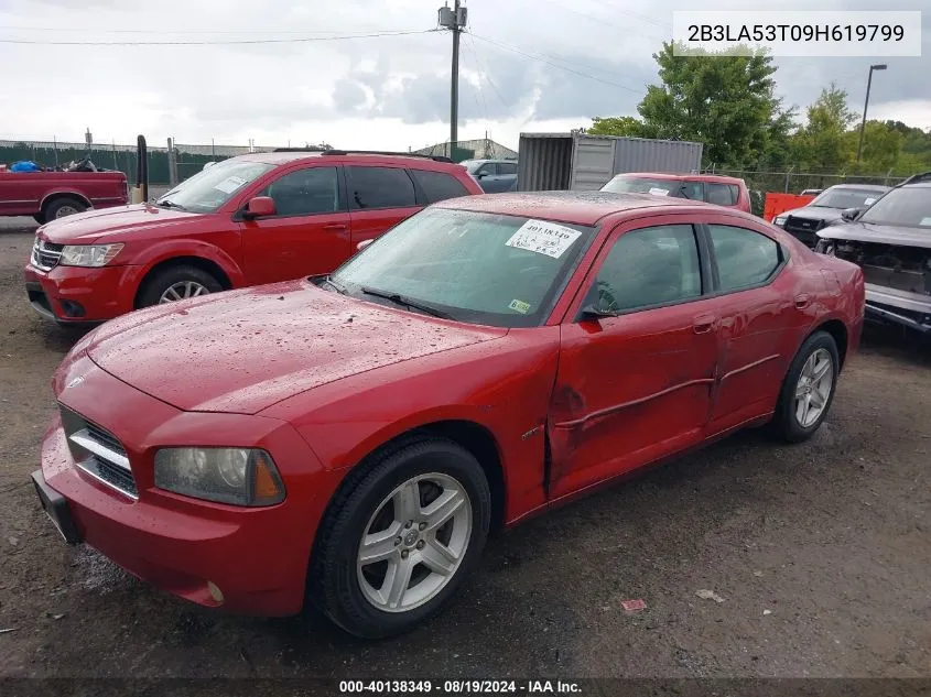 2009 Dodge Charger R/T VIN: 2B3LA53T09H619799 Lot: 40138349