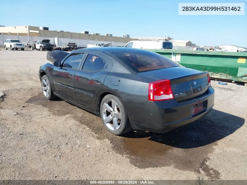 2009 Dodge Charger Se VIN: 2B3KA43D99H531462 Lot: 40205995