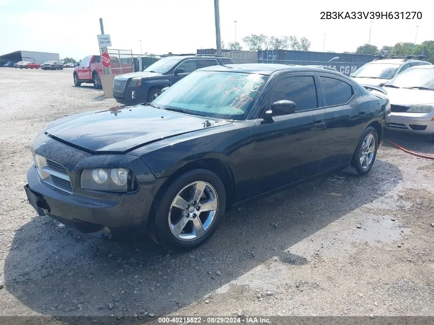 2B3KA33V39H631270 2009 Dodge Charger Sxt