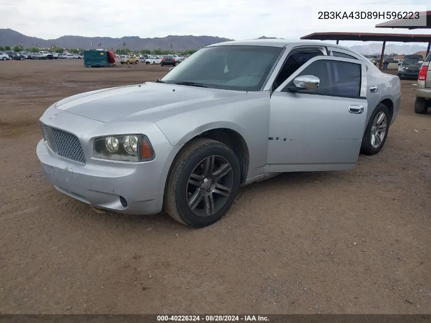 2009 Dodge Charger Se VIN: 2B3KA43D89H596223 Lot: 40226324