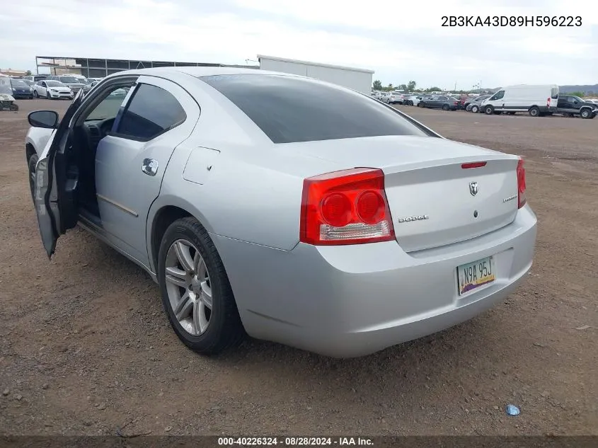 2009 Dodge Charger Se VIN: 2B3KA43D89H596223 Lot: 40226324