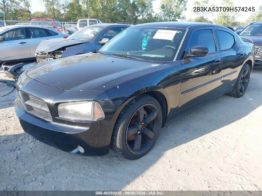 2009 Dodge Charger R/T VIN: 2B3KA53T09H574245 Lot: 40250935