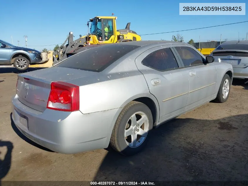 2009 Dodge Charger Se VIN: 2B3KA43D59H538425 Lot: 40287072