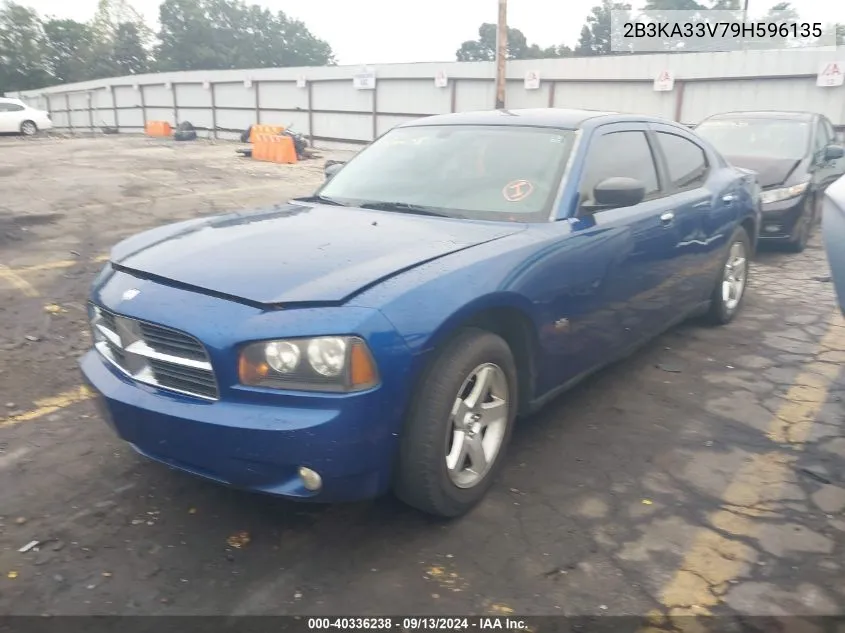 2009 Dodge Charger Sxt VIN: 2B3KA33V79H596135 Lot: 40336238