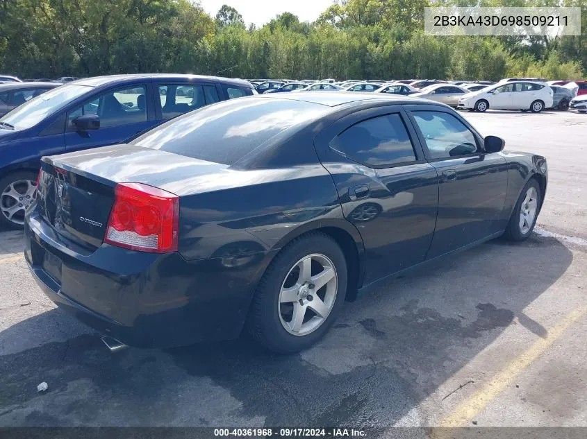 2B3KA43D698509211 2009 Dodge Charger Se