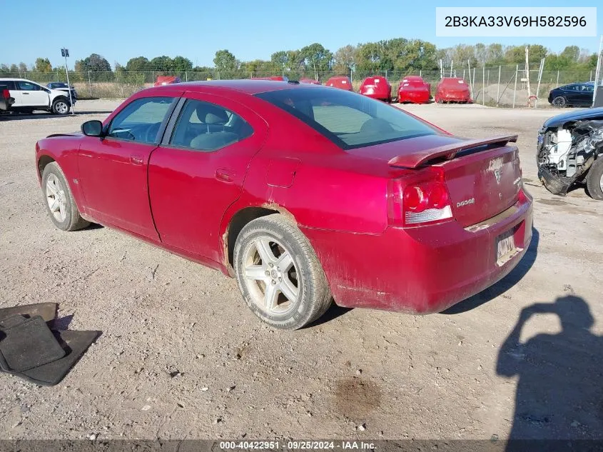 2009 Dodge Charger Sxt VIN: 2B3KA33V69H582596 Lot: 40422951